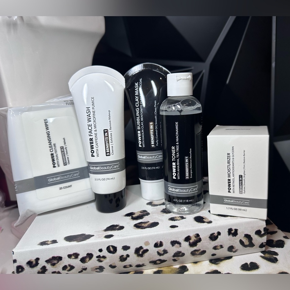 🖤 Power Skincare Set | Cleanse • Tone • Treat • Hydrate 🖤